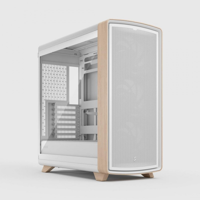 Fractal Design Summit Chalk White TG Clear Tint Midi Tower Valkoinen