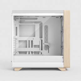 Fractal Design Summit Chalk White TG Clear Tint Midi Tower Valkoinen