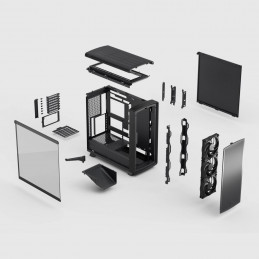 Fractal Design Summit Blackout TG Light Tint Midi Tower Musta