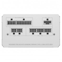 Corsair RM Series RM850e virtalähdeyksikkö 850 W 24-pin ATX ATX Valkoinen