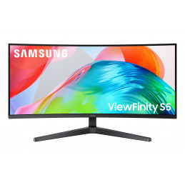 Samsung S55GH tietokoneen litteä näyttö 86,4 cm (34") 3440 x 1440 pikseliä UltraWide Quad HD LCD Musta