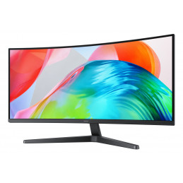 Samsung S55GH tietokoneen litteä näyttö 86,4 cm (34") 3440 x 1440 pikseliä UltraWide Quad HD LCD Musta