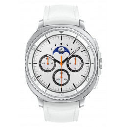 Samsung Galaxy Watch 8 Classic 3,3 cm (1.3") AMOLED 46 mm Digitaalinen 438 x 438 pikseliä Kosketusnäyttö Hopea Wi-Fi GPS