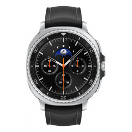 Samsung Galaxy Watch 8 Classic 3,3 cm (1.3") AMOLED 46 mm Digitaalinen 438 x 438 pikseliä Kosketusnäyttö Hopea Wi-Fi GPS