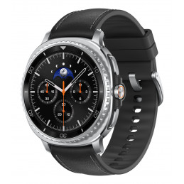 Samsung Galaxy Watch 8 Classic 3,3 cm (1.3") AMOLED 46 mm Digitaalinen 438 x 438 pikseliä Kosketusnäyttö 4G Hopea Wi-Fi GPS