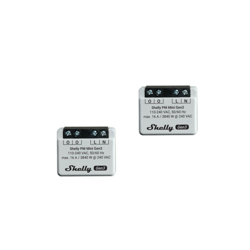 Shelly PM Mini Gen3 Älykytkin 1P Harmaa