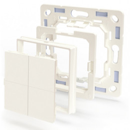 Shelly BLU Wall Switch 4 valonkatkaisin Muovi Norsunluu