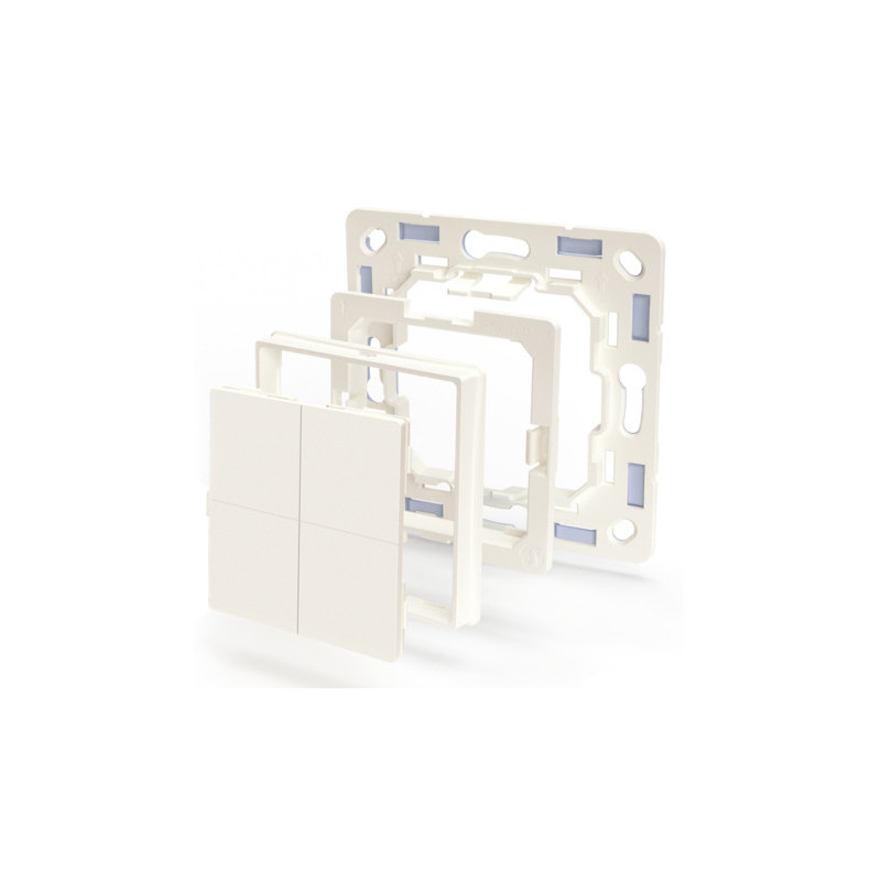 Shelly BLU Wall Switch 4 valonkatkaisin Muovi Norsunluu