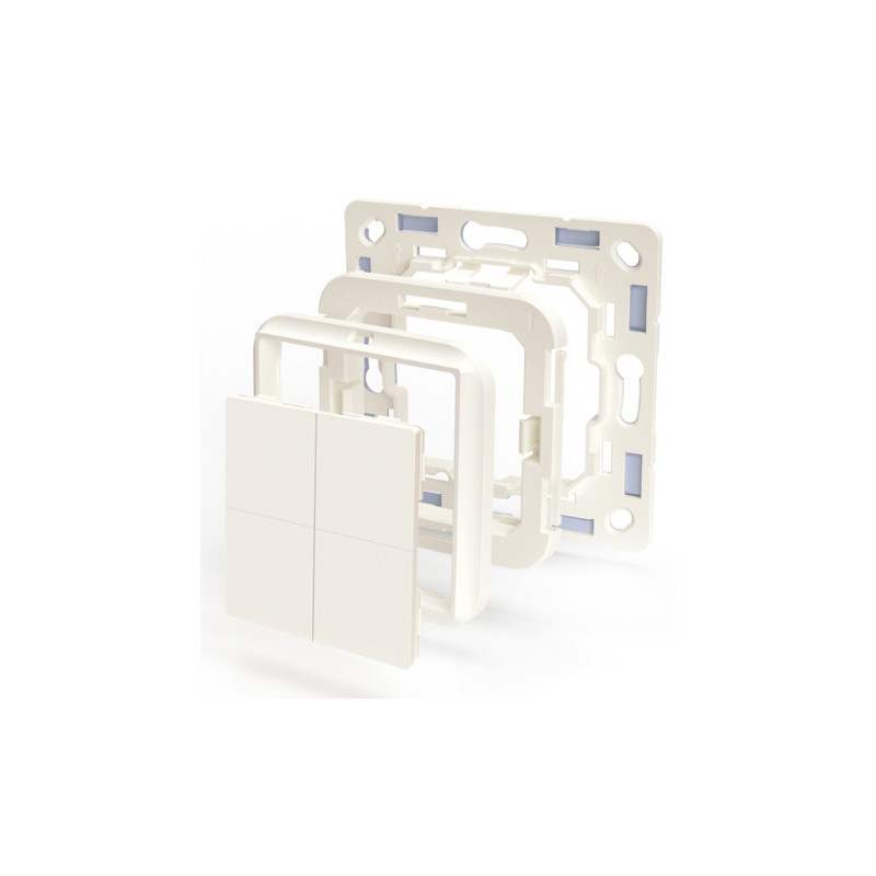 Shelly BLU Wall Switch 4 valonkatkaisin Muovi Norsunluu