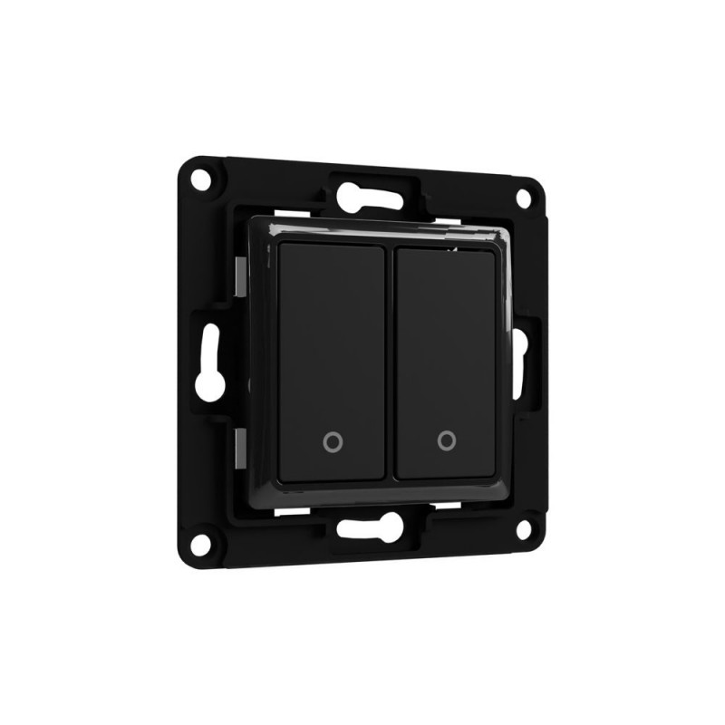 Shelly Wall Switch 2 valonkatkaisin Musta