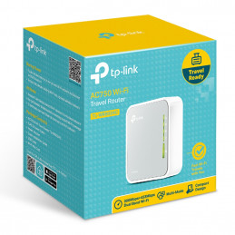 TP-Link TL-WR902AC langaton reititin Nopea Ethernet Kaksitaajuus (2,4 GHz 5 GHz) 4G Valkoinen