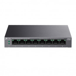 TP-Link LiteWave LS108GP verkkokytkin Hallitsematon Gigabit Ethernet (10 100 1000) Power over Ethernet -tuki Musta
