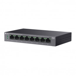 TP-Link LiteWave LS108GP verkkokytkin Hallitsematon Gigabit Ethernet (10 100 1000) Power over Ethernet -tuki Musta