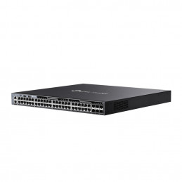 TP-Link Omada SG6654XHP verkkokytkin Hallittu L3 Gigabit Ethernet (10 100 1000) Power over Ethernet -tuki 1U Musta
