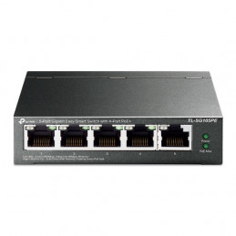 TP-Link TL-SG105PE verkkokytkin Hallittu L2 Gigabit Ethernet (10 100 1000) Power over Ethernet -tuki Musta