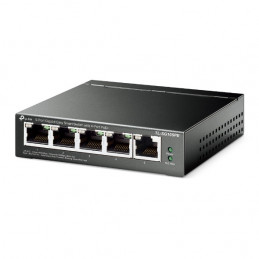 TP-Link TL-SG105PE verkkokytkin Hallittu L2 Gigabit Ethernet (10 100 1000) Power over Ethernet -tuki Musta