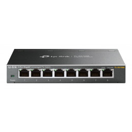 TP-Link TL-SG108E verkkokytkin Hallittu L2 Gigabit Ethernet (10 100 1000) Musta