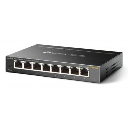 TP-Link TL-SG108E verkkokytkin Hallittu L2 Gigabit Ethernet (10 100 1000) Musta