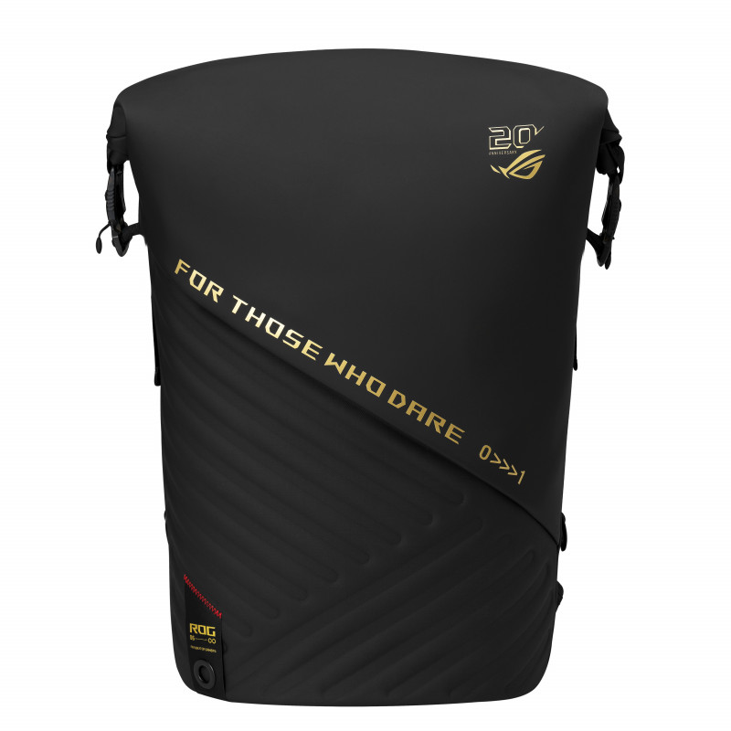 ASUS ROG SLASH Backpack Edition 20 reppu Rullareppu Musta Polyesteri, PU nahka
