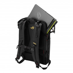 ASUS ROG SLASH Backpack Edition 20 reppu Rullareppu Musta Polyesteri, PU nahka
