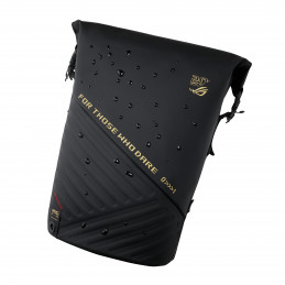ASUS ROG SLASH Backpack Edition 20 reppu Rullareppu Musta Polyesteri, PU nahka