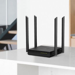 TP-Link Archer C64 langaton reititin Gigabitti Ethernet Kaksitaajuus (2,4 GHz 5 GHz) Musta
