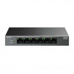 TP-Link LiteWave LS106LP verkkokytkin Hallitsematon Fast Ethernet (10 100) Power over Ethernet -tuki Musta