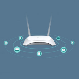TP-Link TL-MR3420 langaton reititin Nopea Ethernet Yksi kaista (2,4 GHz) Musta, Valkoinen