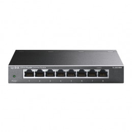 TP-Link TL-SG108S(UN) verkkokytkin Hallitsematon Gigabit Ethernet (10 100 1000) Työpöytä Musta