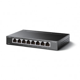 TP-Link TL-SG108S(UN) verkkokytkin Hallitsematon Gigabit Ethernet (10 100 1000) Työpöytä Musta