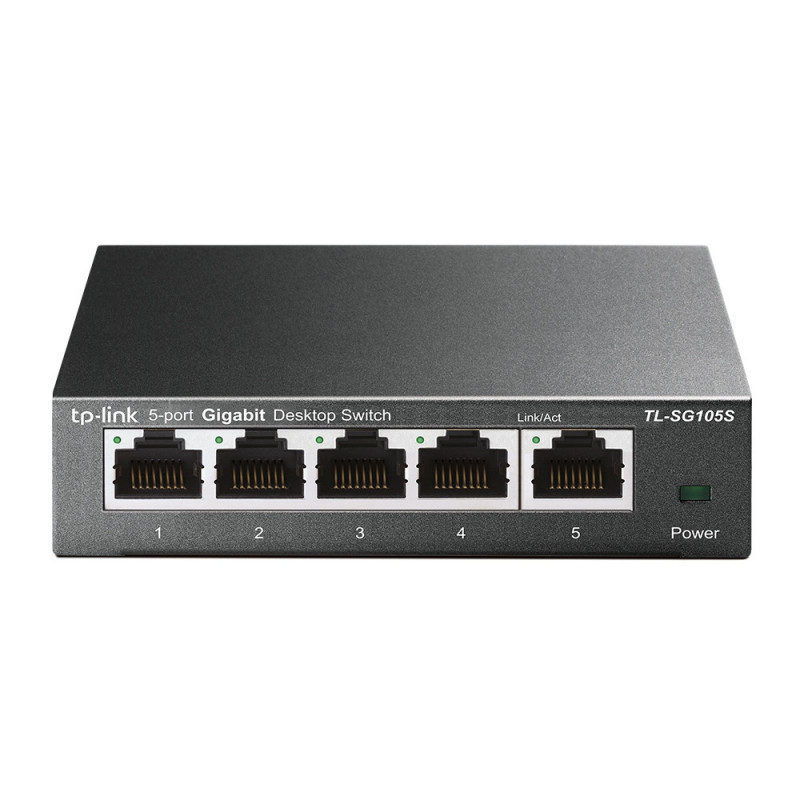 TP-Link TL-SG105S Hallitsematon Gigabit Ethernet (10 100 1000) Musta