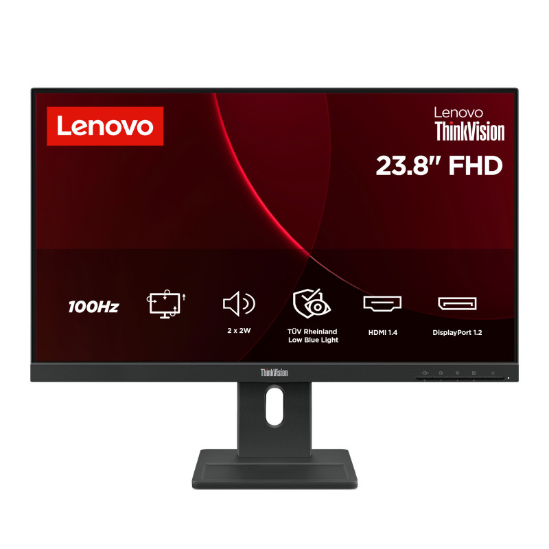 Lenovo ThinkVision E24-40 tietokoneen litteä näyttö 60,5 cm (23.8") 1920 x 1080 pikseliä Full HD LCD Musta