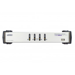 ATEN CS1744 KVM-kytkin Valkoinen