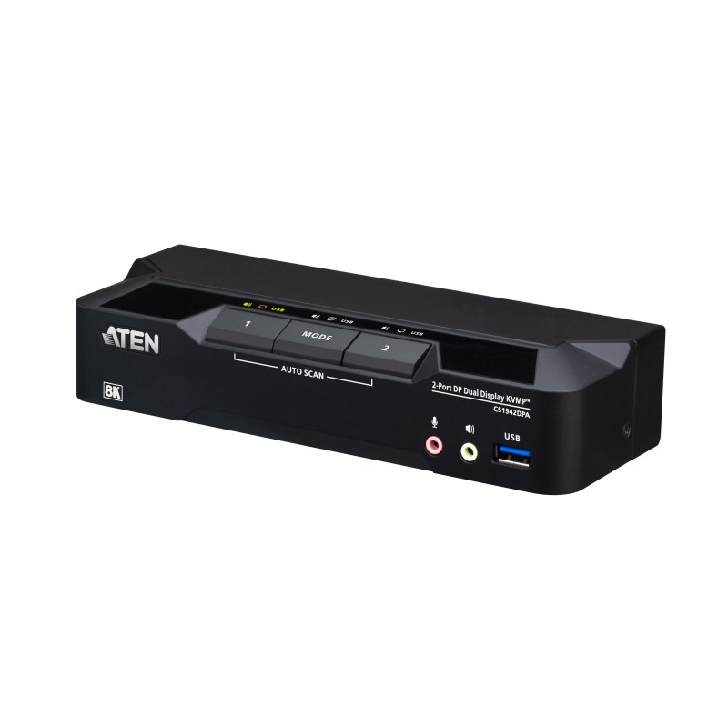 ATEN CS1942DPA-AT-G KVM-kytkin Musta