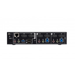 ATEN CS1942DPA-AT-G KVM-kytkin Musta