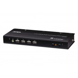 ATEN CS742H KVM-kytkin Musta