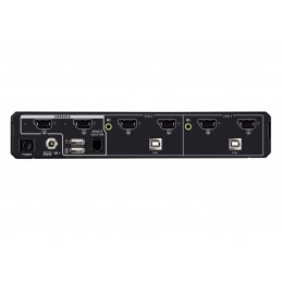 ATEN CS1142DPH4-AT-G KVM-kytkin Musta