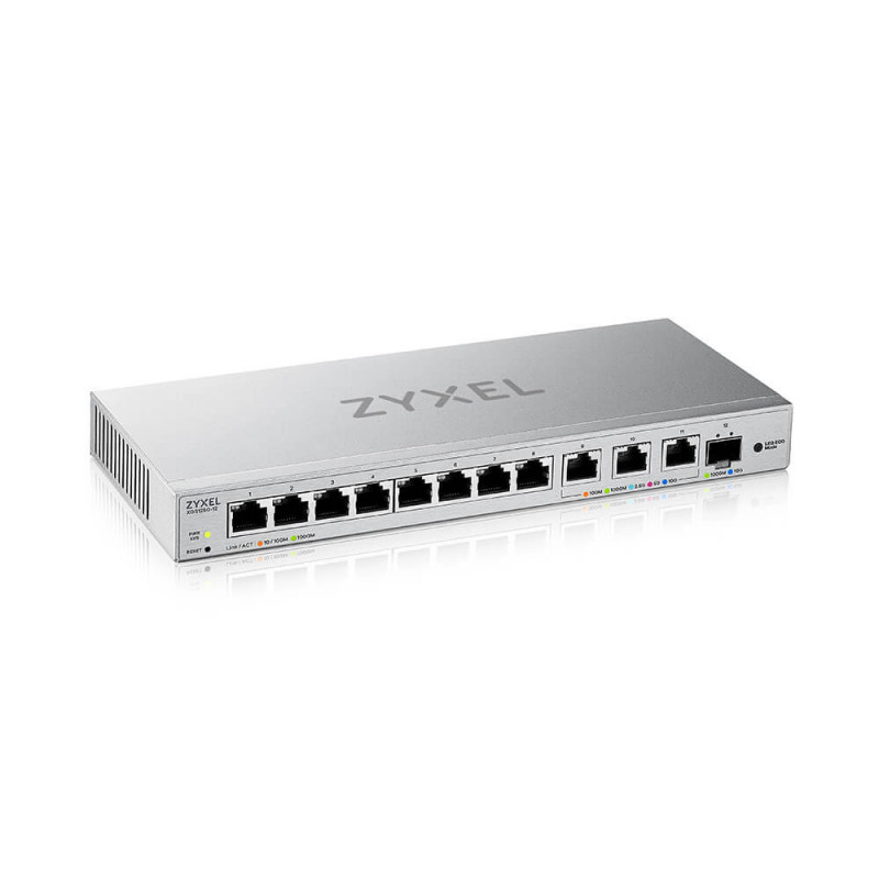 Zyxel XGS1250-12 Hallittu L2 10G Ethernet (100 1000 10000) Harmaa