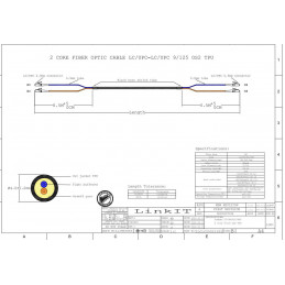 LinkIT OUTOS2LL-1000 InfiniBand- ja kuituoptiikkakaapeli 100 m LC Musta