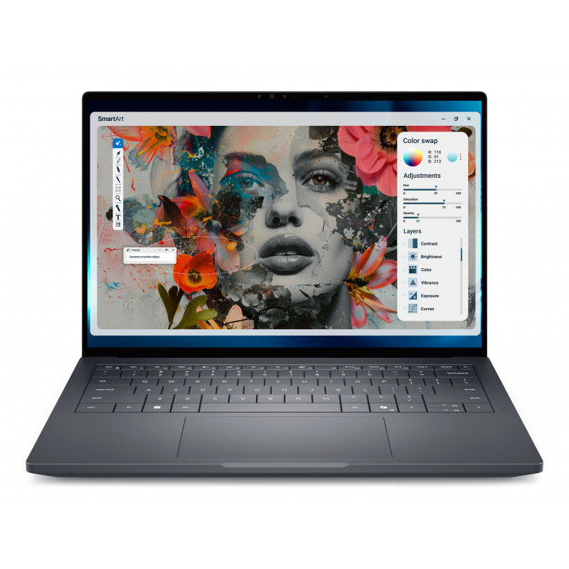 DELL Pro Precision 7 14 PW714260 Copilot+ PC Intel Core Ultra 7 366H Mobiilityöasema 35,6 cm (14") Full HD+ 32 GB LPDDR5x-SDRAM