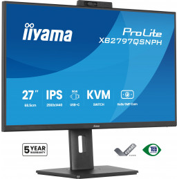 iiyama ProLite XB2797QSNPH-B1 tietokoneen litteä näyttö 68,6 cm (27") 2560 x 1440 pikseliä Quad HD LED Musta