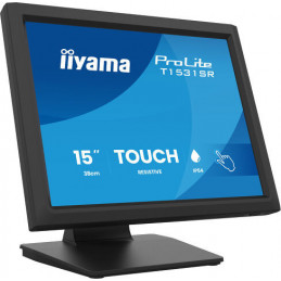 iiyama ProLite T1531SR-B2S tietokoneen litteä näyttö 38,1 cm (15") 1024 x 768 pikseliä XGA Kosketusnäyttö Pöydän pinta Musta