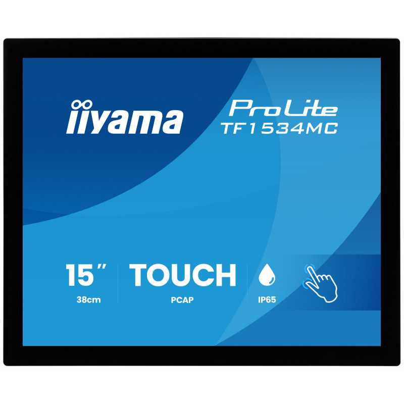 iiyama ProLite TF1534MC-B8X tietokoneen litteä näyttö 38,1 cm (15") 1024 x 768 pikseliä XGA LED Kosketusnäyttö Musta