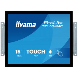 iiyama ProLite TF1534MC-B8X tietokoneen litteä näyttö 38,1 cm (15") 1024 x 768 pikseliä XGA LED Kosketusnäyttö Musta