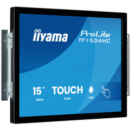 iiyama ProLite TF1534MC-B8X tietokoneen litteä näyttö 38,1 cm (15") 1024 x 768 pikseliä XGA LED Kosketusnäyttö Musta