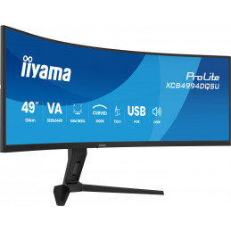 iiyama ProLite XCB4994DQSU-B1 tietokoneen litteä näyttö 124,5 cm (49") 5120 x 1440 pikseliä Dual QHD LCD Musta