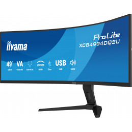 iiyama ProLite XCB4994DQSU-B1 tietokoneen litteä näyttö 124,5 cm (49") 5120 x 1440 pikseliä Dual QHD LCD Musta