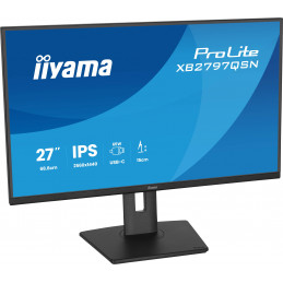 iiyama ProLite XB2797QSN-B1 tietokoneen litteä näyttö 68,6 cm (27") 2560 x 1440 pikseliä Quad HD LCD Musta
