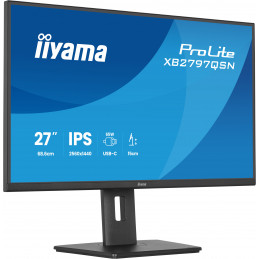 iiyama ProLite XB2797QSN-B1 tietokoneen litteä näyttö 68,6 cm (27") 2560 x 1440 pikseliä Quad HD LCD Musta