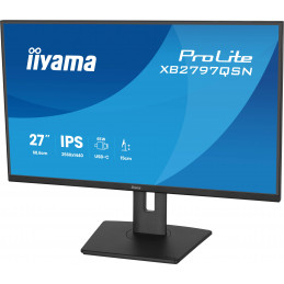 iiyama ProLite XB2797QSN-B1 tietokoneen litteä näyttö 68,6 cm (27") 2560 x 1440 pikseliä Quad HD LCD Musta